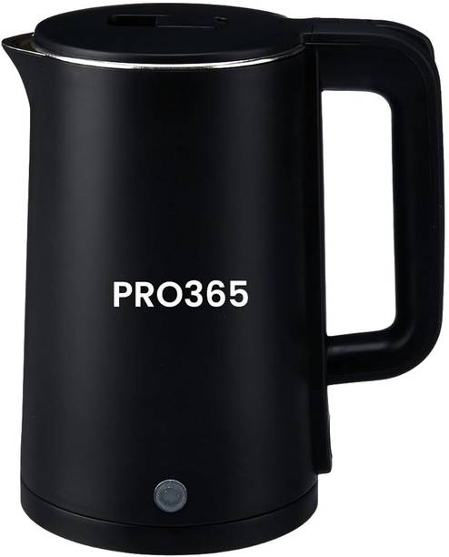 PRO365 Electric Kettle 1.5L Stainless Steel Inner Body Cool Shield Body Auto Shut-Off Electric Kettle