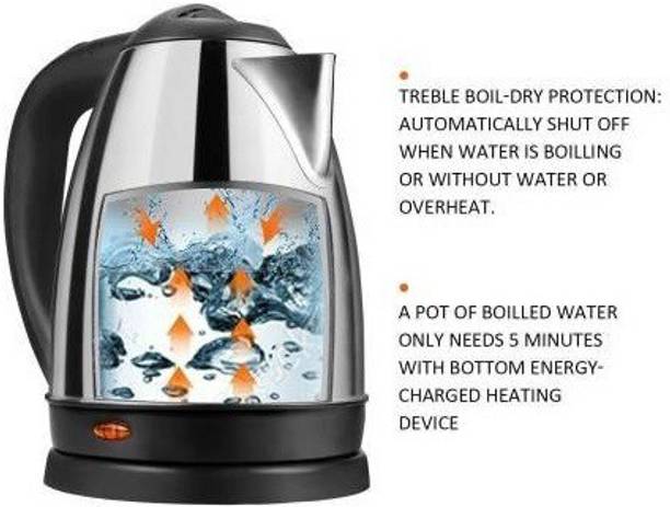 NIMYANK Premium Electric Kettle, 2 Ltr, 1500W (Inside Stainless Steel Beverage Maker