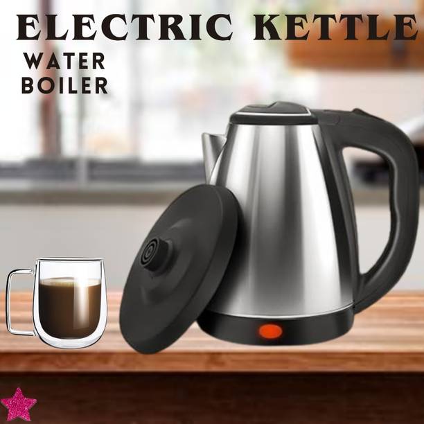 SACRO Electric Kettle with Stainless Steel Body 2 litre for boiling Water & CoffeeB244 Electric Kettle