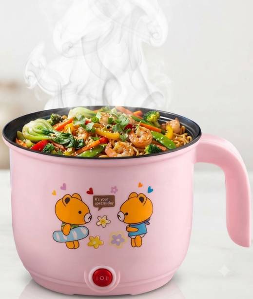 GAMADIYN BAZAAR Electric Cooking Pot Non-Stick Cooker, Egg Boiler Rice Cooker, Travel Cooker Multi Cooker Electric Kettle