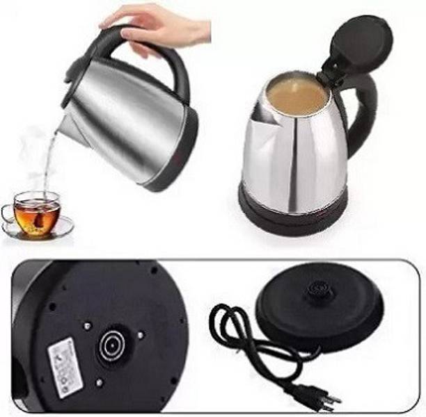 KHALIFA AND BADSHAH (Portable) Multi Cooker Electric Kettle (2 L, BLACK & SILVER) Electric Kettle