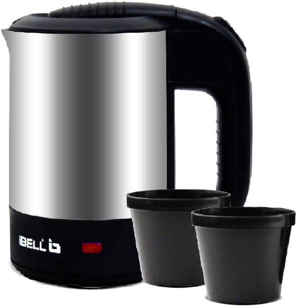 iBELL SEK105 Safety Lid, Auto Cutoff, 950W Stainless Steel Electric Kettle