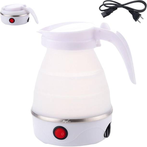 WALLBERRIE Travel Foldable Food Grade Portable Silicone Electric Kettle