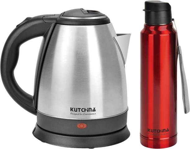 Kutchina EVA SS Electric Kettle with Thermosteel Water Bottle Combo Electric Kettle