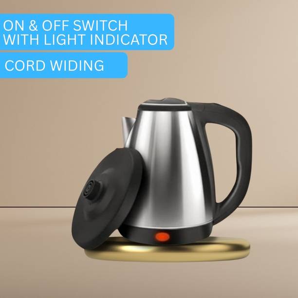 GUGGU Electric Kettle with Stainless Steel Body, 2litre for boiling Tea/Coffee etcE343 Electric Kettle