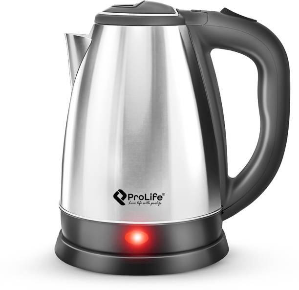PROLIFE Pride Dlx Electric Kettle (1.8 L, Silver)