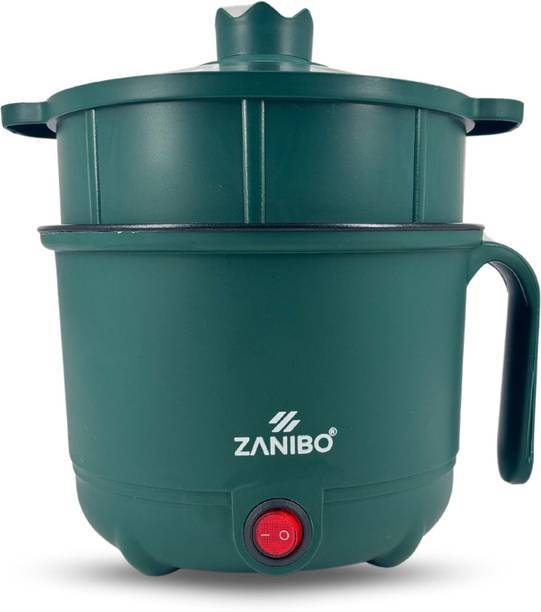 Zanibo ZMK-1510, Stainless steel Noodles cooker, streamer for egg (600W), Green Electric Kettle