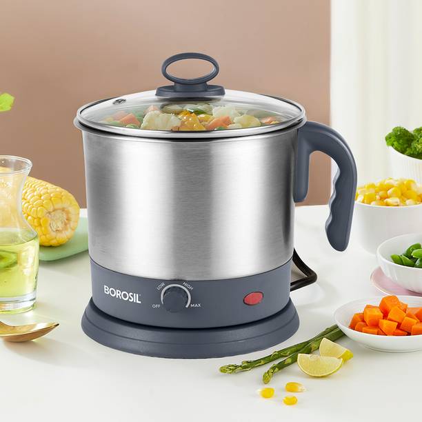 BOROSIL 1.5L Omni Made in India Electric Kettle, Boil upto 7 Eggs, 360° Rotating Base Electric Kettle