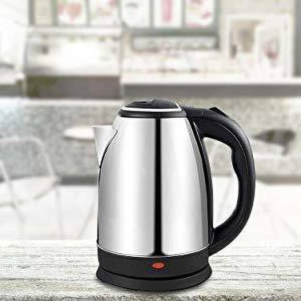 Rapidora Stainless Steel 2 Litre Electric Kettle | Auto Shut Off Multipurpose | Extra Large Kettle Electric with Handle Hot Water Tea Coffee Maker Water Boiler, Boiling Milk (2 Liter) Electric Kettle