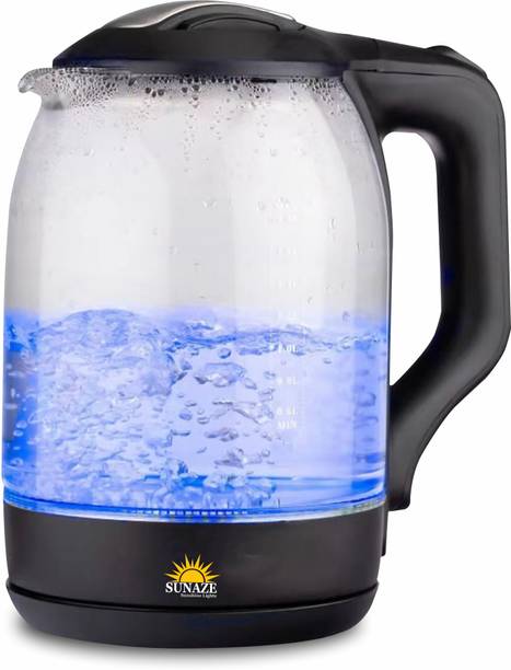 Sunaze Stylish Glass Body Electric Kettle Quick Boil ...