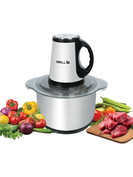 iBELL MT500SM Meat Mincer, 1200W, 5L SS Bowl, Vegetable, Fruit & Nut Chopper, Electric Meat Grinder