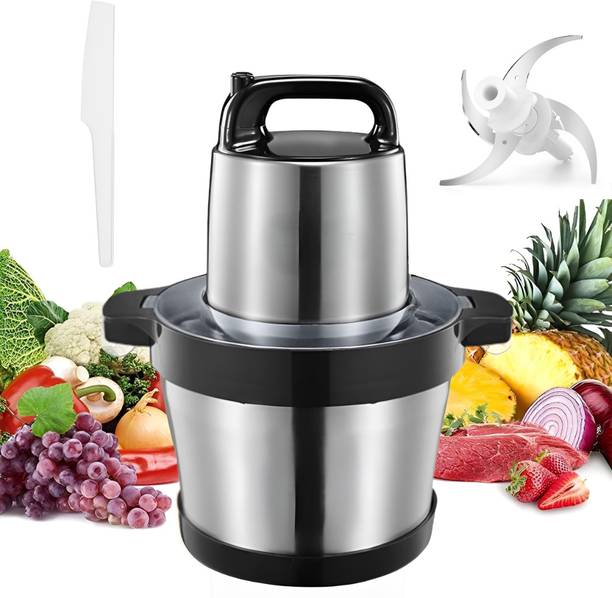 Edtepy 6 L Electric Meat Grinder and Vegetable Chopper with 700W Motor and Dual Blades Electric Meat Grinder