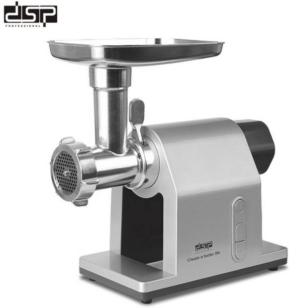 DSP Meat Grinder, 2000 Watt, Stainless Discs, Silver, KM5045 Electric Meat Grinder