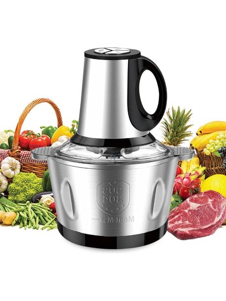AKMOR Electric Meat Grinder and Vegetable Chopper (2 Litre) Electric Meat Grinder
