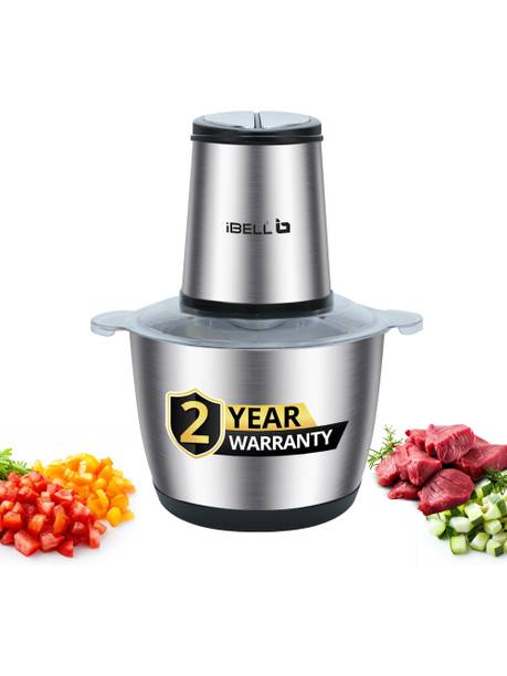 iBELL MT300SM Electric chopper 3L SS Bowl,800W, Multi Purpose for Meat/Vegetables/Nuts Electric Meat Grinder