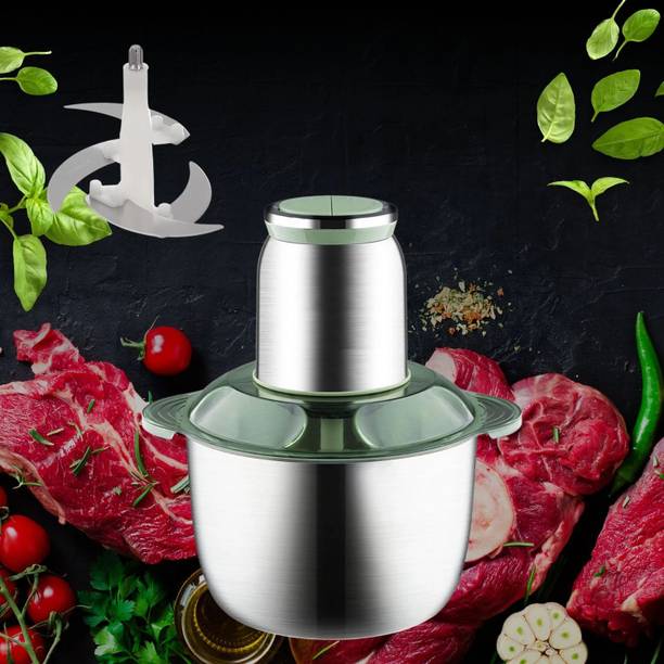 opriQ Electric Chopper, Meat Grinders ,Stainless Steel Bowl 2 Speed Modes For Kitchen Electric Meat Grinder