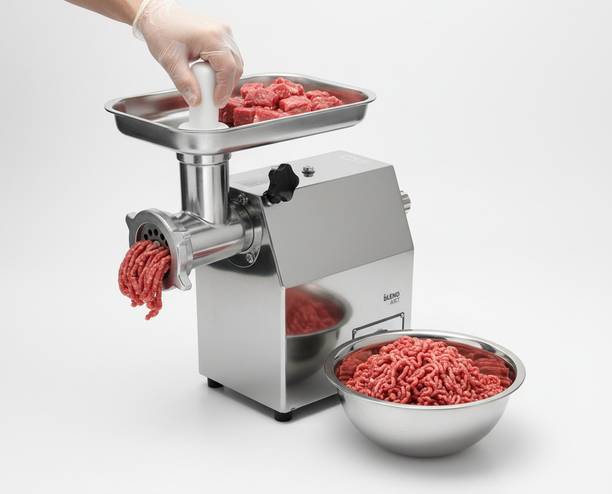 KHUSHI UDYOG Electric Meat Grinder, 850W Commercial Grade Stainless Steel Mincer Electric Meat Grinder