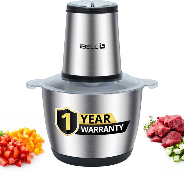 iBELL MT300SM Electric chopper 3L SS Bowl,800W, Multi Purpose for Meat/Vegetables/Nuts Electric Meat Grinder