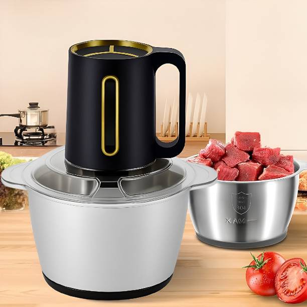 NIVKEZ 3L Electric Meat Grinder& Food Chopper,3-Speed Control With Stainless Steel Bowl Electric Meat Grinder