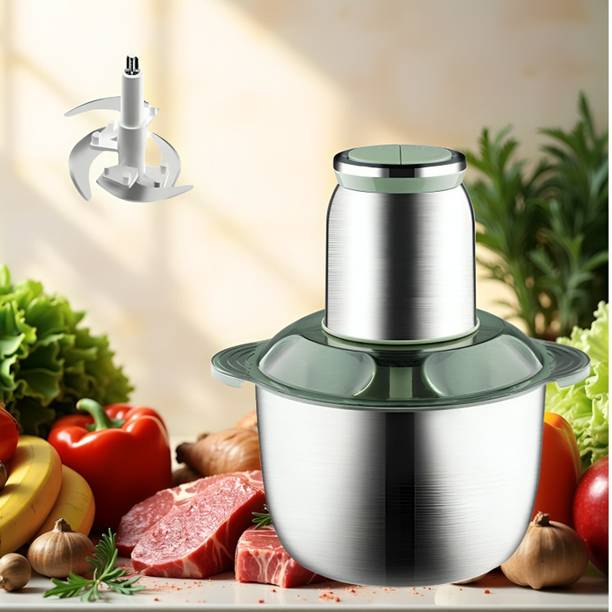 Shikshapatri Electric Meat Grinder 2L – Multifunction Stainless Steel Food Processor for Meat Electric Meat Grinder
