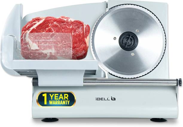 iBELL MS2330 Meat Slicer 1000W Heavy-Duty Slicer for Boneless Meat and Cheese,SS Blade Electric Meat Grinder