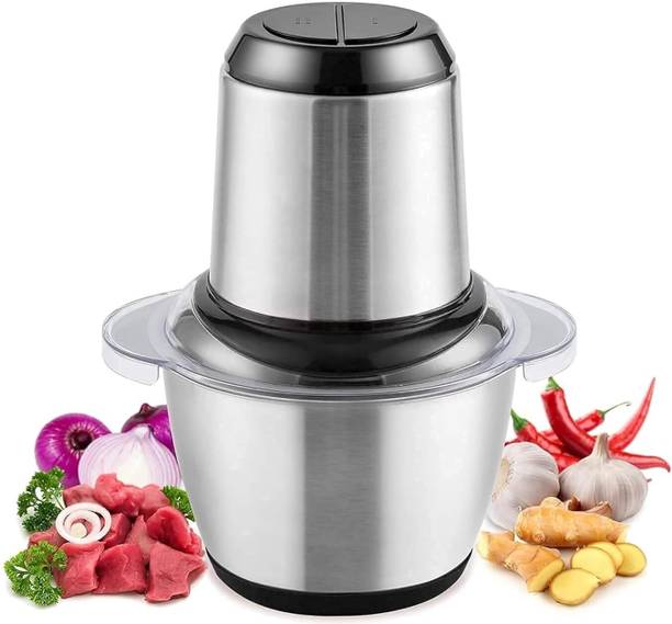 BBD Kitchen Shop 2L Stainless Steel Electric Meat Grinder and Food Chopper Electric Meat Grinder