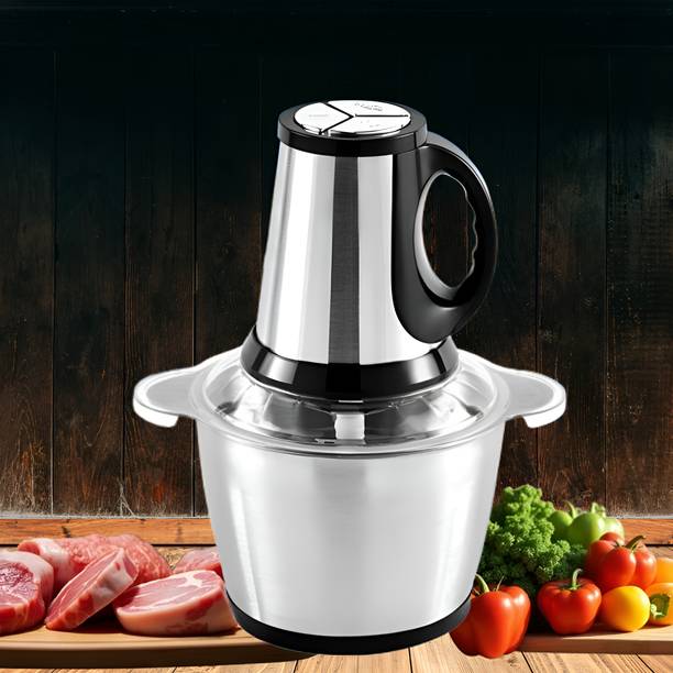 opriQ 3L Electric Meat Grinder & Vegetable Chopper with 300W Motor, 3-Speed Control Electric Meat Grinder