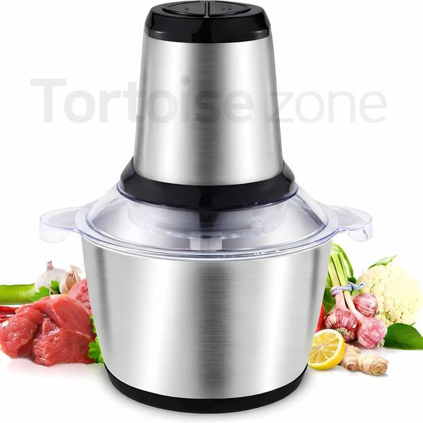 Tortoise zone Electric Meat Grinder 2L Stainless Steel Electric Meat Chopper Food Processor Electric Meat Grinder