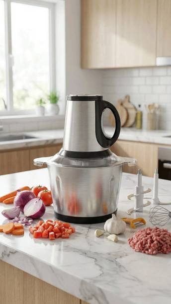 Naaz pet world 2L Electric Meat & Vegetable Grinder | 300W Food Processor Electric Meat Grinder