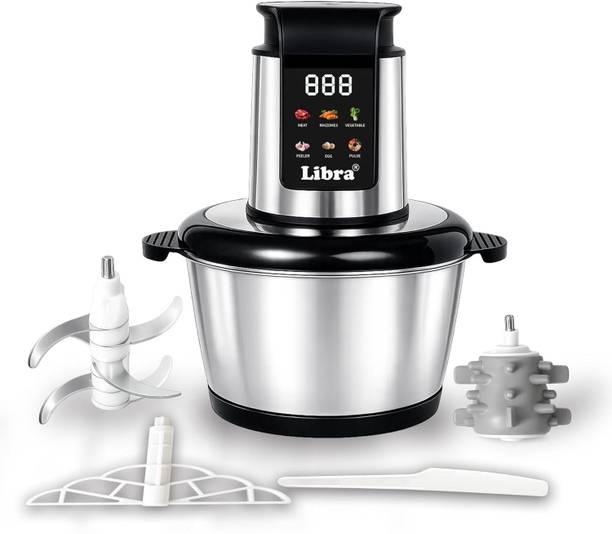 Libra Electric Chopper 2L with Preset Menus and 500W Copper Motor Electric Meat Grinder