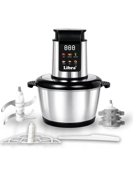 Libra Electric Chopper 2L with Preset Menus and 500W Copper Motor Electric Meat Grinder