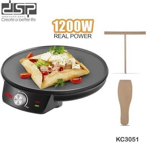 DSP Electric Dosa Maker Machine Roti Paratha Uthappam Omelete NonStick Cooking Plate Round Electric Pan