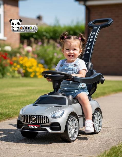 PANDA BABY PRODUCTS Beetle Plus With Music and lights Car Non Battery Operated Ride On