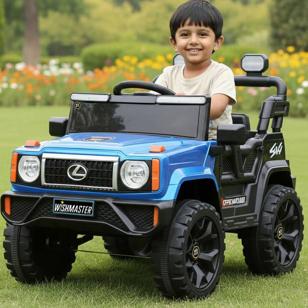 Wishmaster 4x4 Kids Electric Ride-On Car with Remote Control, Mobile App & Manual Drive Car Battery Operated Ride On