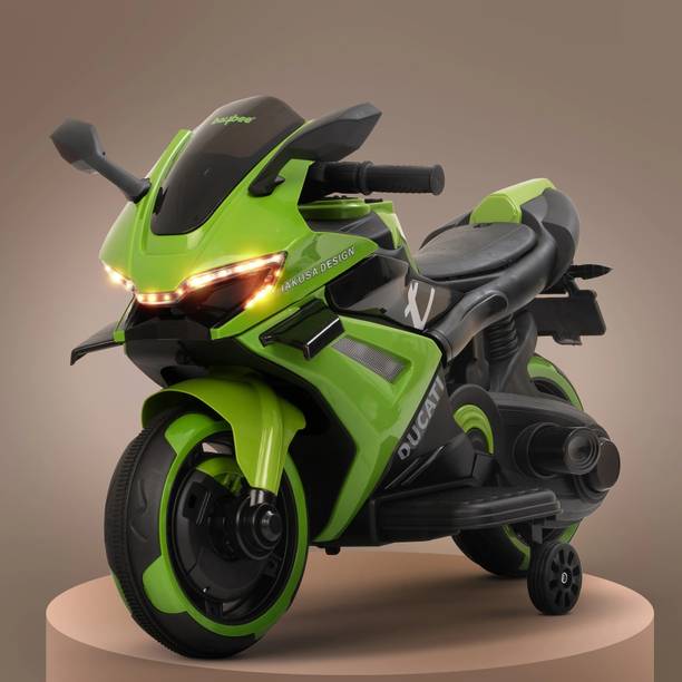 baybee Racing Battery Bike for Kids | Electric Ride-On Kids Bike with Foot Accelerator Bike Battery Operated Ride On