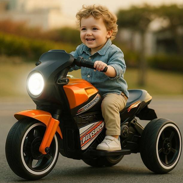 Pandaoriginals Ninja Ev With Music And Lights, Forward and Backward Gear, Built in MP3 player Bike Battery Operated Ride On