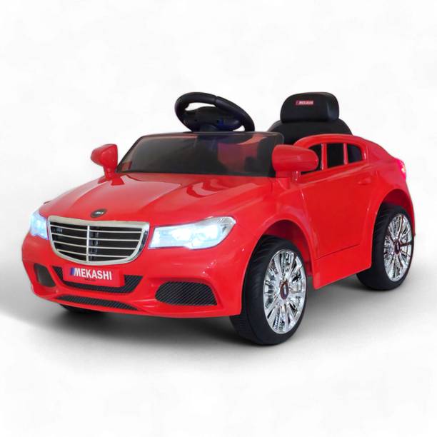 Mekashi Kids Electric Car with Remote, LED Lights & Music, Strong & Durable, Car Battery Operated Ride On