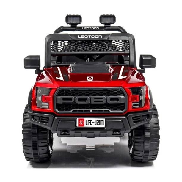 SmallBoyToys New POBO RED 4 Motors 4x4 (1-8Yrs) Battery ride on Jeep Battery Operated Ride On