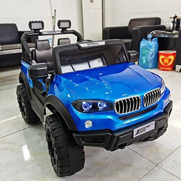 SmallBoyToys 888 Blue (1-8Yrs) Battery ride on Jeep Battery Operated Ride On