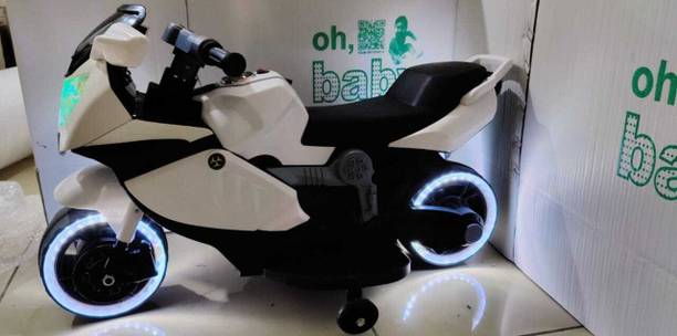oh baby by flipkart kids 88 ,USB CONNECTIVITY,WHEEL FULL LED LIGHT,6V Electric Bike Battery Operated Ride On