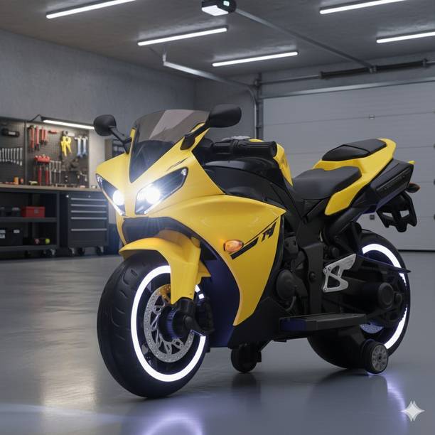 Shipeeship Rechargeable Battery Operated Ride on Bike for Kids, Bike Battery Operated Ride On