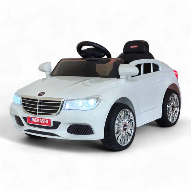 Mekashi Kids Electric Car with Remote, LED Lights & Music, Strong & Durable, Car Battery Operated Ride On