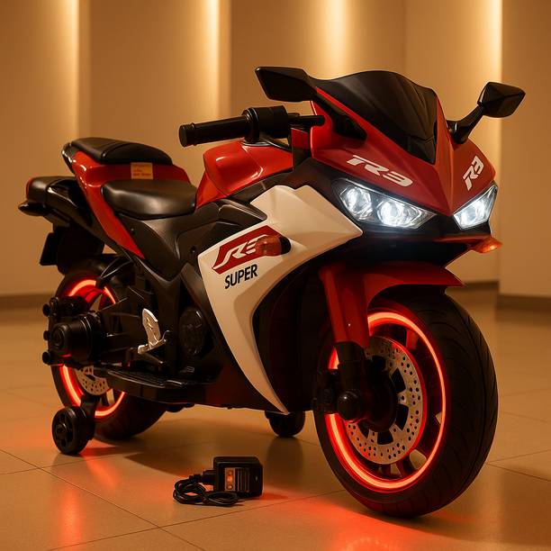 Shipeeship Rechargeable Battery Operated Ride on Bike for Kids, Bike Battery Operated Ride On