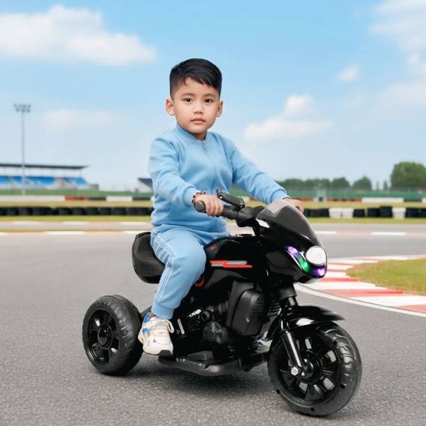 Stylezone Kids Ride-On Electric Bike with LED Lights, MP3 Player, Forward/Backward Gears Bike Battery Operated Ride On