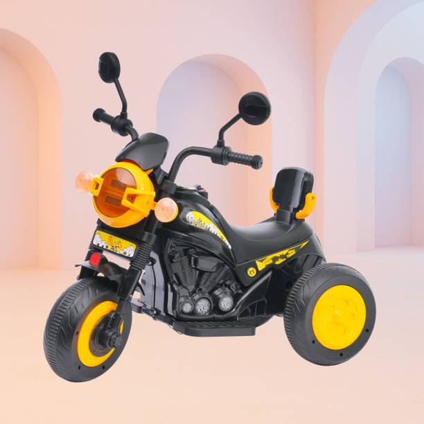 Little lions BYD Electric Ride-On Bike For Kids |6V Battery,Music, LED Lights, MP3 Player| Bike Battery Operated Ride On