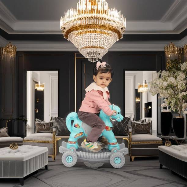 toyprofessor Baby Horse Rider for Kids 1-5 Years Birthday Gift for Kids Rideons & Wagons Non Battery Operated Ride On