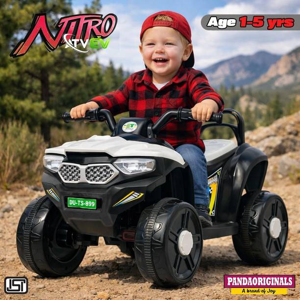Pandaoriginals Nitro Ev With Music And Lights, Forward and Backward Gear, Built in MP3 player Jeep Battery Operated Ride On