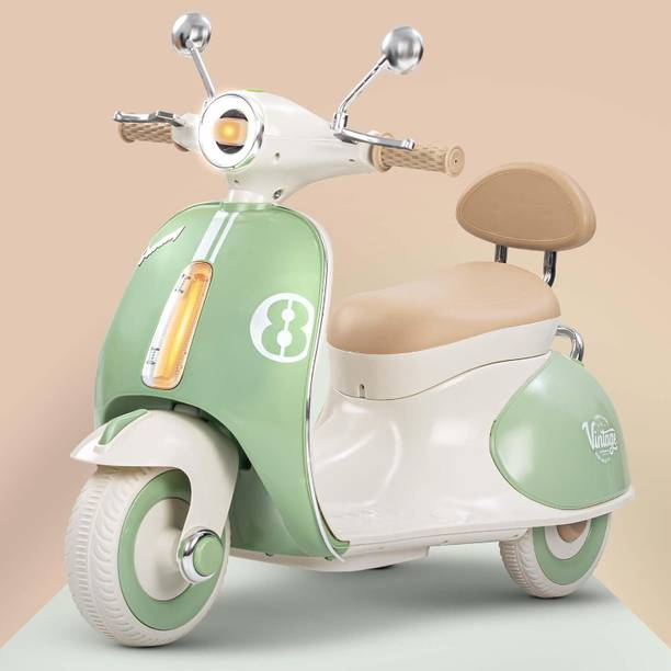 BBG Vintage Battery Operated Bike for Kids Baby Ride on Toys for Kids 1 to 3 Years Bike Battery Operated Ride On