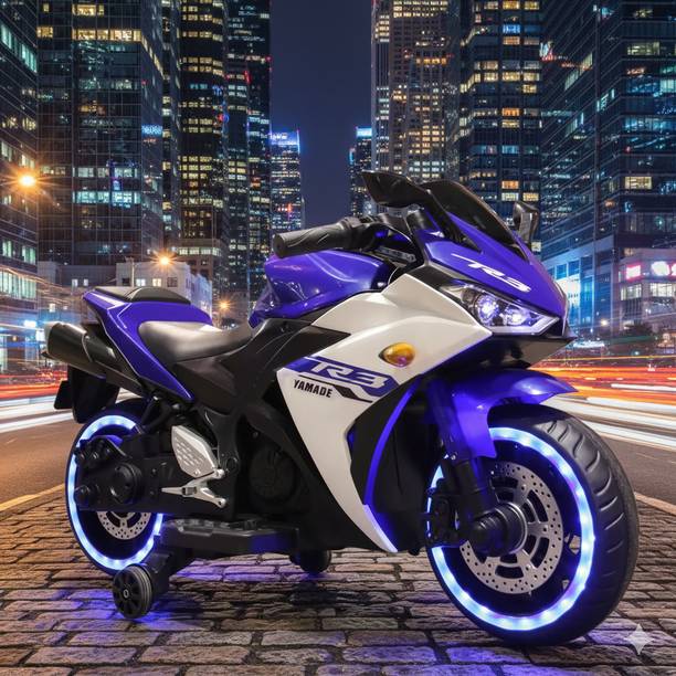 Shipeeship Rechargeable Battery Operated Ride on Bike for Kids, Bike Battery Operated Ride On