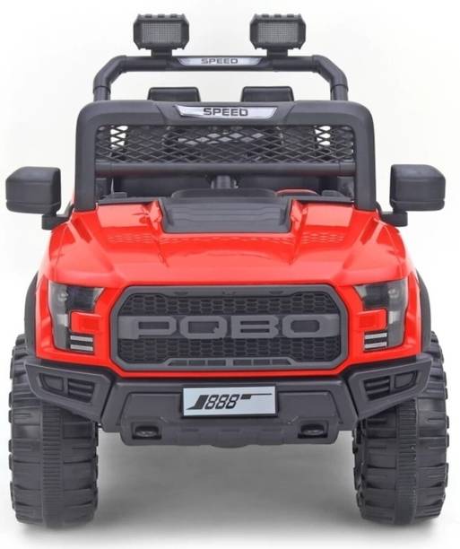 SmallBoyToys New POBO RED 4 Motors 4x4 (1-8Yrs) Battery ride on Jeep Battery Operated Ride On